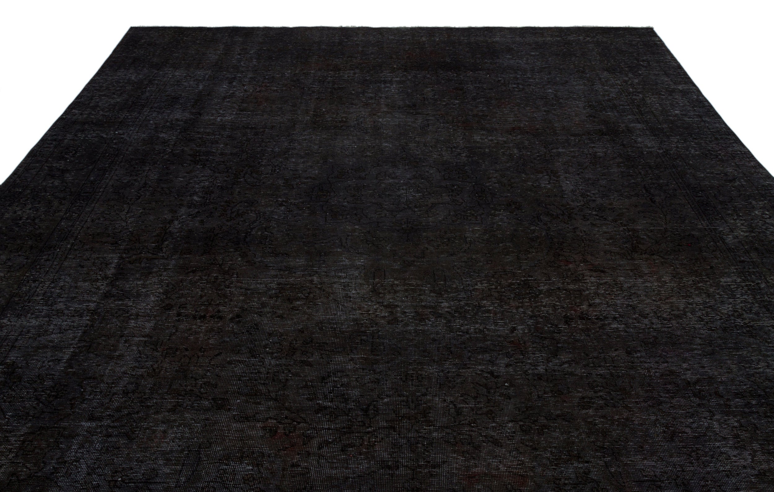 Epir Grey Vintage Wool Handmade Area Rug 9'6" x 12'8"