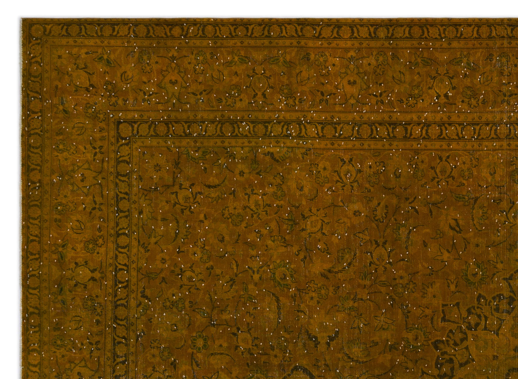 Epir Yellow Vintage Wool Handmade Area Rug 9'8" x 13'4"