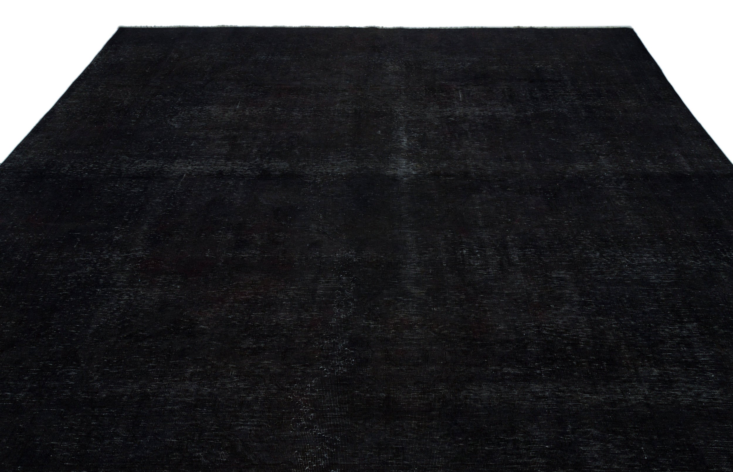 Epir Black Vintage Wool Handmade Area Rug 9'11" x 12'10"