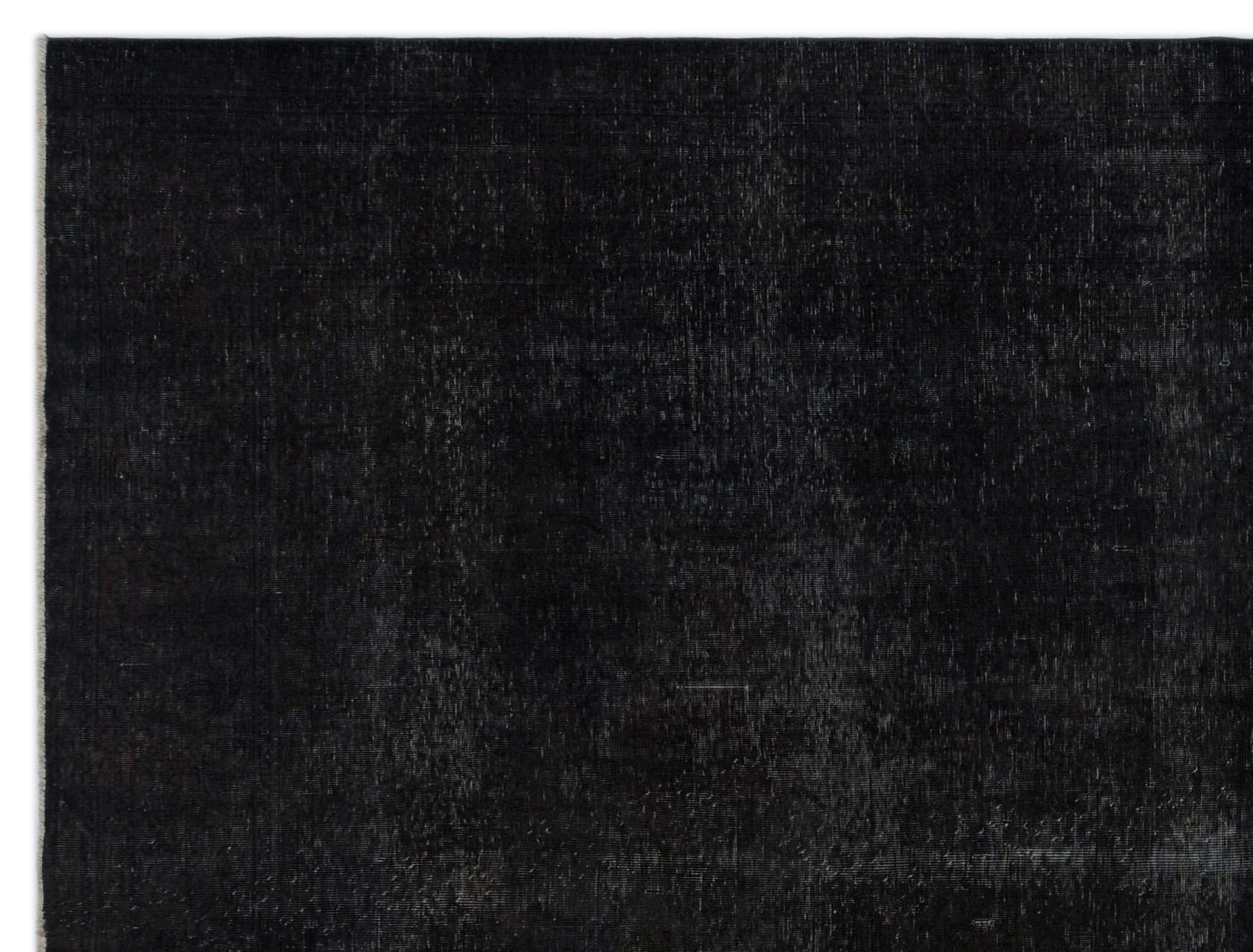 Epir Black Vintage Wool Handmade Area Rug 9'11" x 12'10"