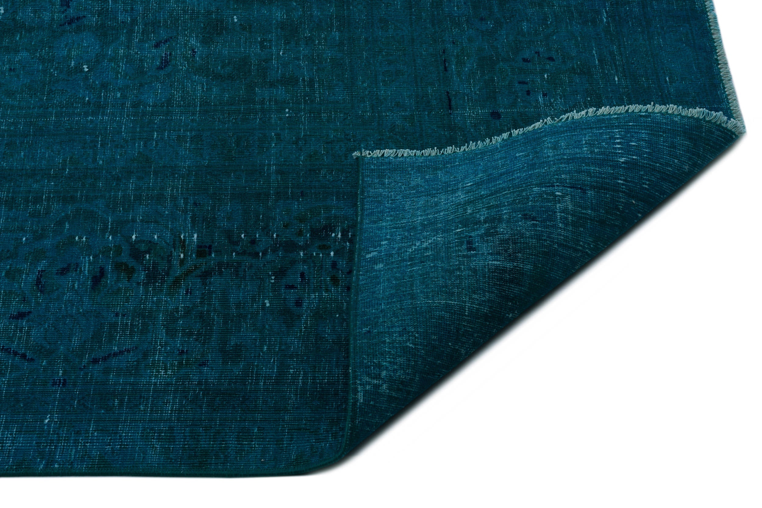 Epir Turquoise Vintage Wool Handmade Area Rug 9'10" x 13'2"