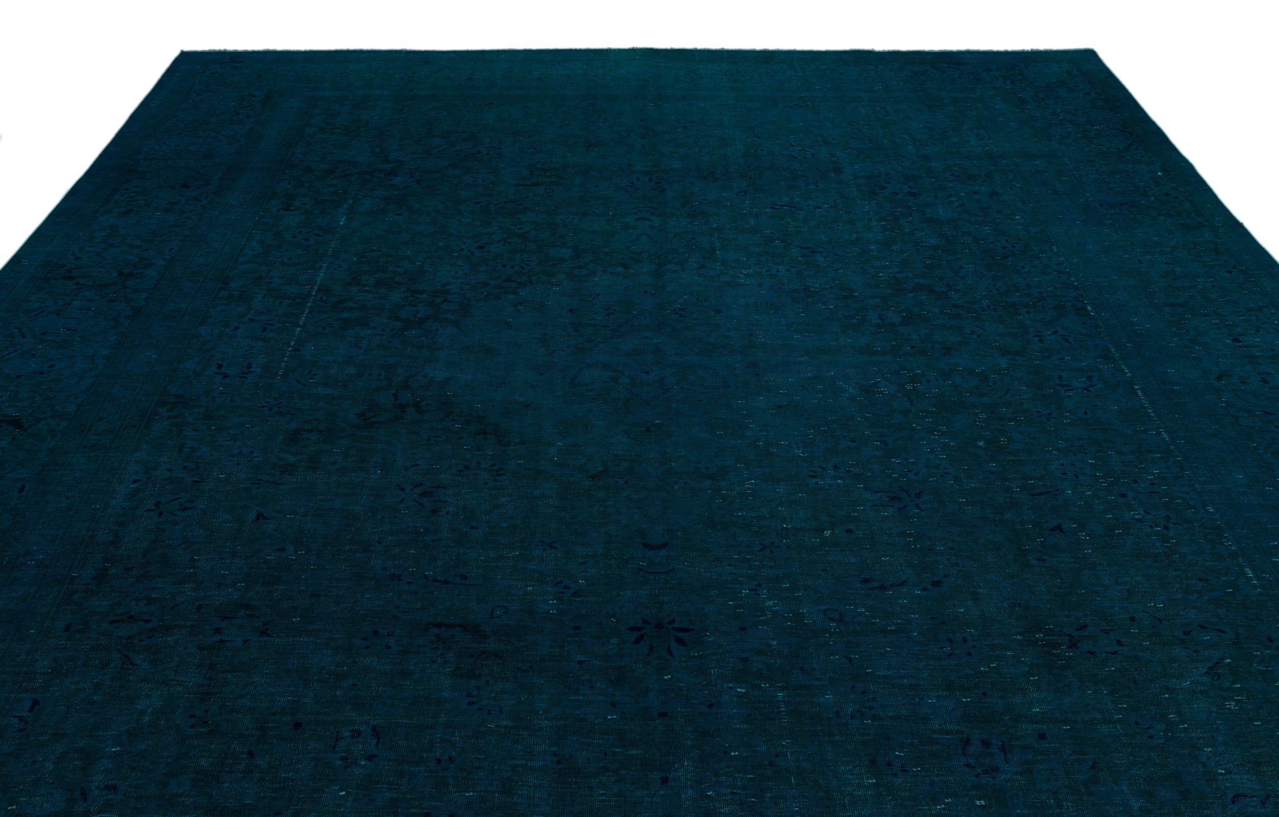Epir Turquoise Vintage Wool Handmade Area Rug 9'10" x 13'2"