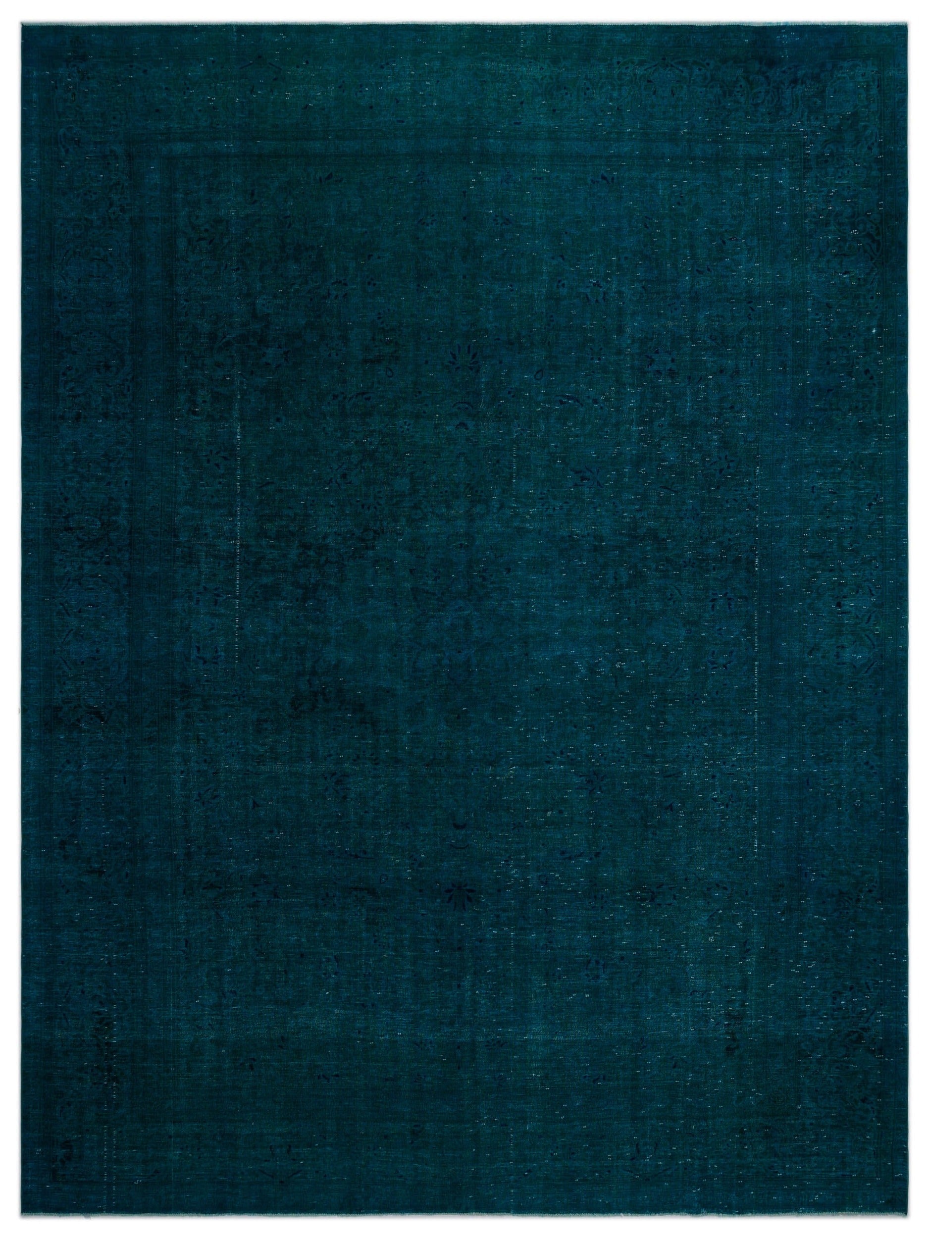 Epir Turquoise Vintage Wool Handmade Area Rug 9'10" x 13'2"