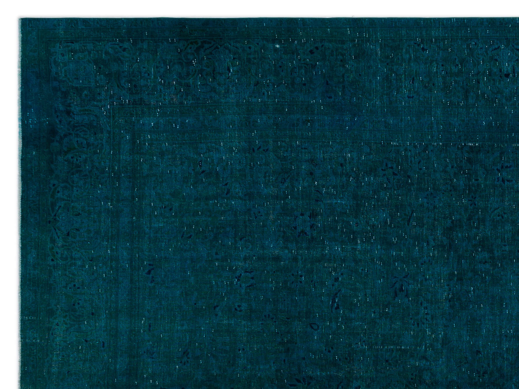 Epir Turquoise Vintage Wool Handmade Area Rug 9'10" x 13'2"