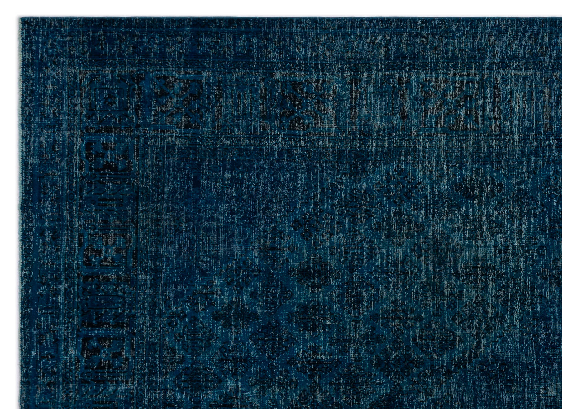 Epir Turquoise Vintage Wool Handmade Area Rug 9'10" x 13'7"