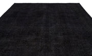 Epir Black Vintage Wool Handmade Area Rug 9'4" x 12'0"