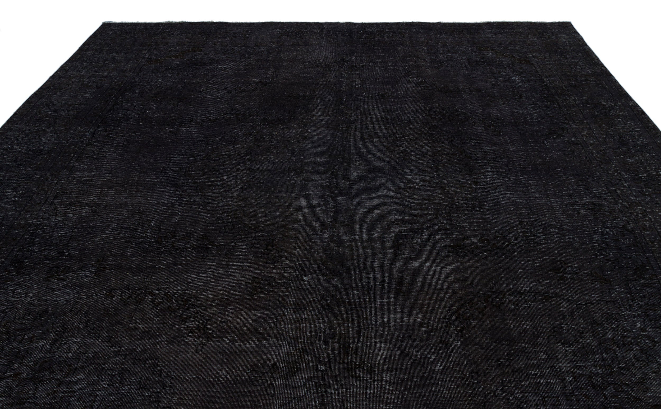 Epir Black Vintage Wool Handmade Area Rug 9'4" x 12'0"