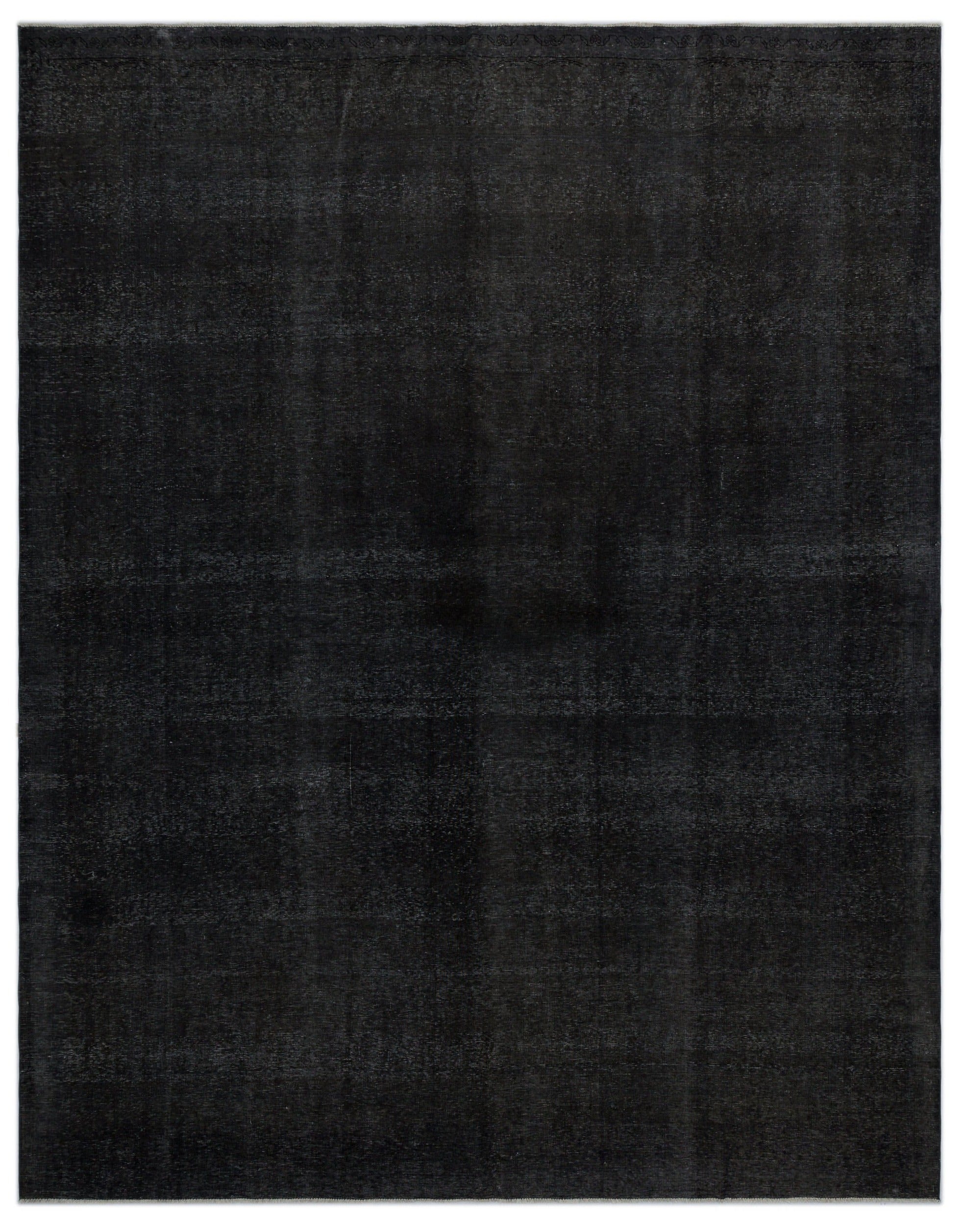 Epir Black Vintage Wool Handmade Area Rug 9'11" x 12'6"