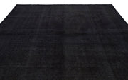 Epir Black Vintage Wool Handmade Area Rug 9'11" x 12'6"
