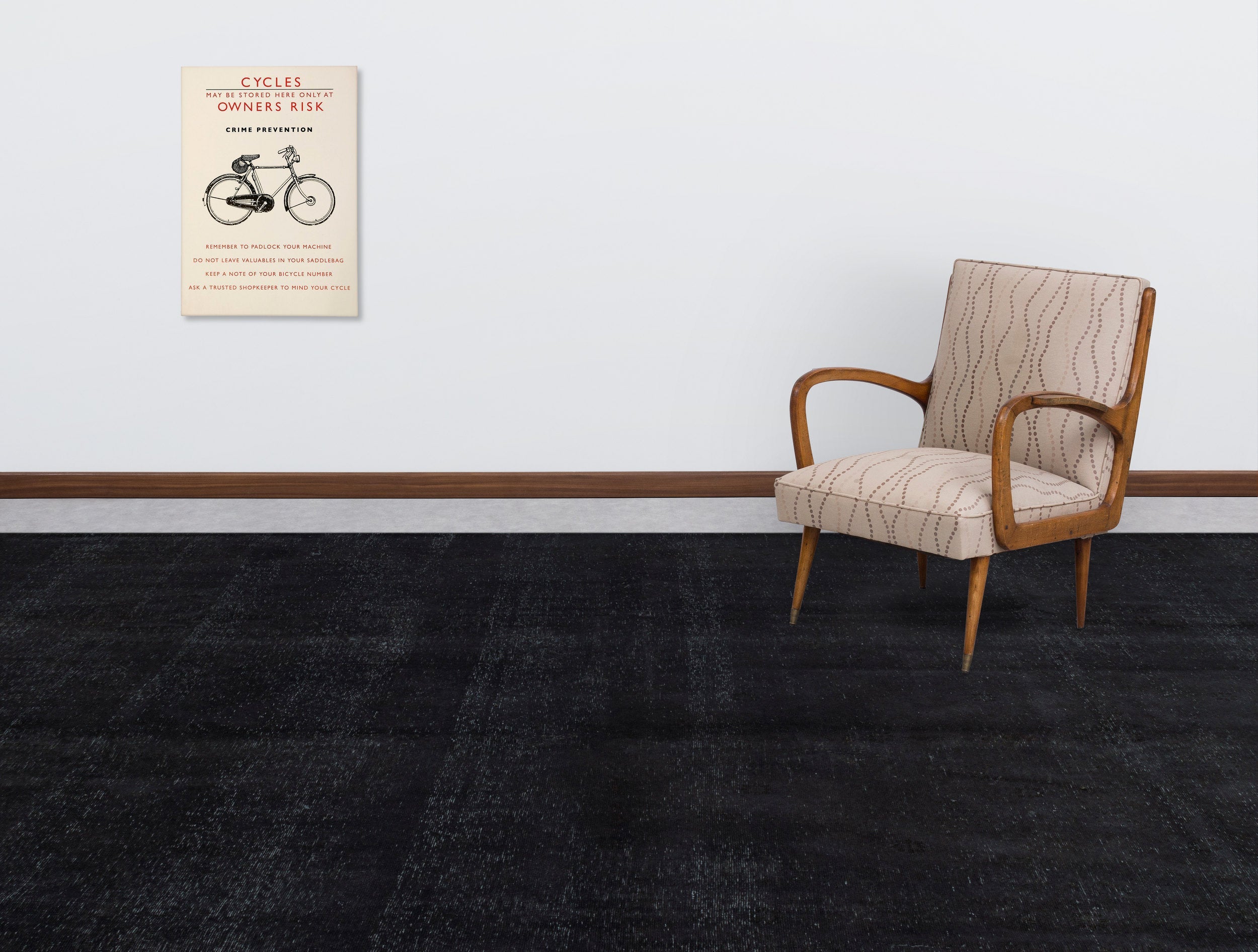 Epir Black Vintage Wool Handmade Area Rug 9'11" x 12'6"