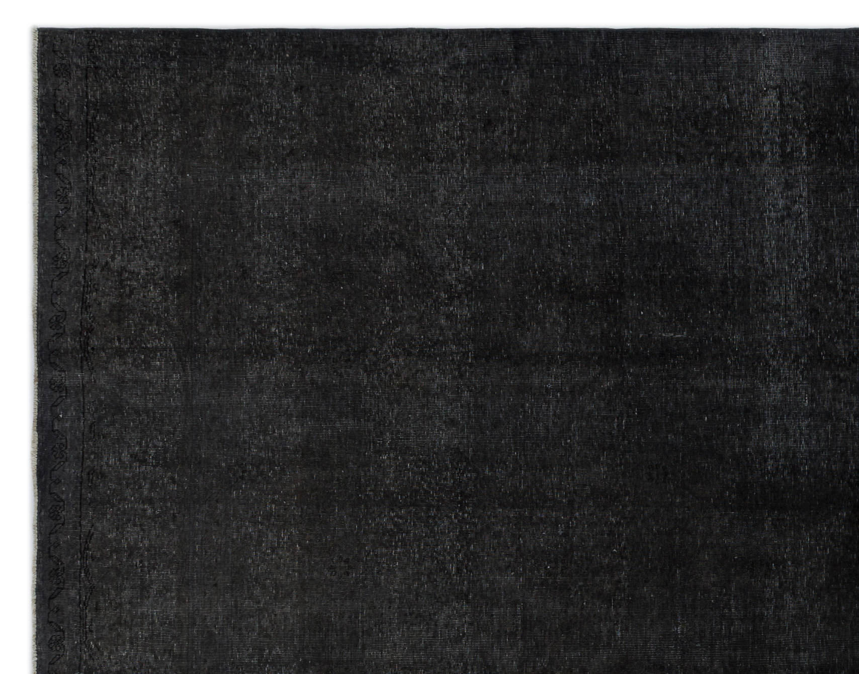 Epir Black Vintage Wool Handmade Area Rug 9'11" x 12'6"