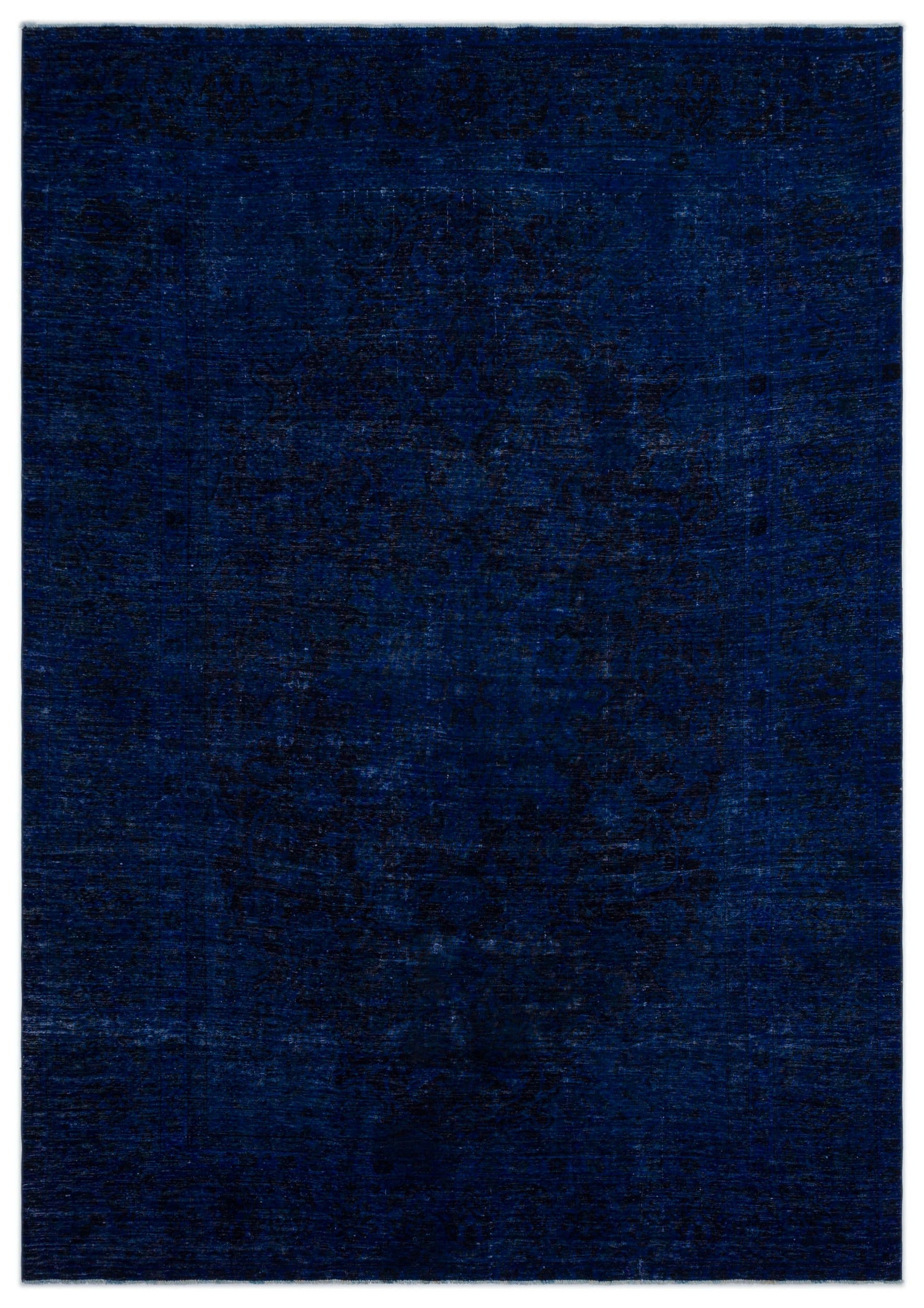 Epir Blue Vintage Wool Handmade Area Rug 8'0" x 11'7"