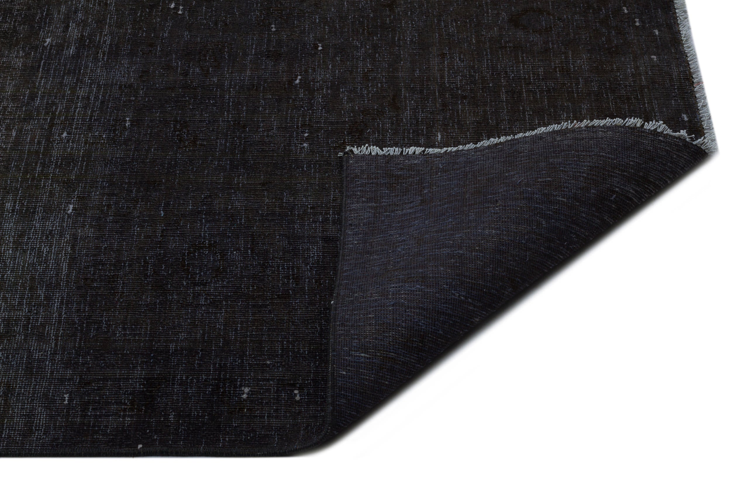 Epir Black Vintage Wool Handmade Area Rug 9'8" x 13'0"