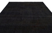 Epir Black Vintage Wool Handmade Area Rug 9'8" x 13'0"