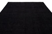 Epir Black Vintage Wool Handmade Area Rug 9'8" x 12'6"