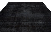 Epir Black Vintage Wool Handmade Area Rug 9'0" x 12'6"