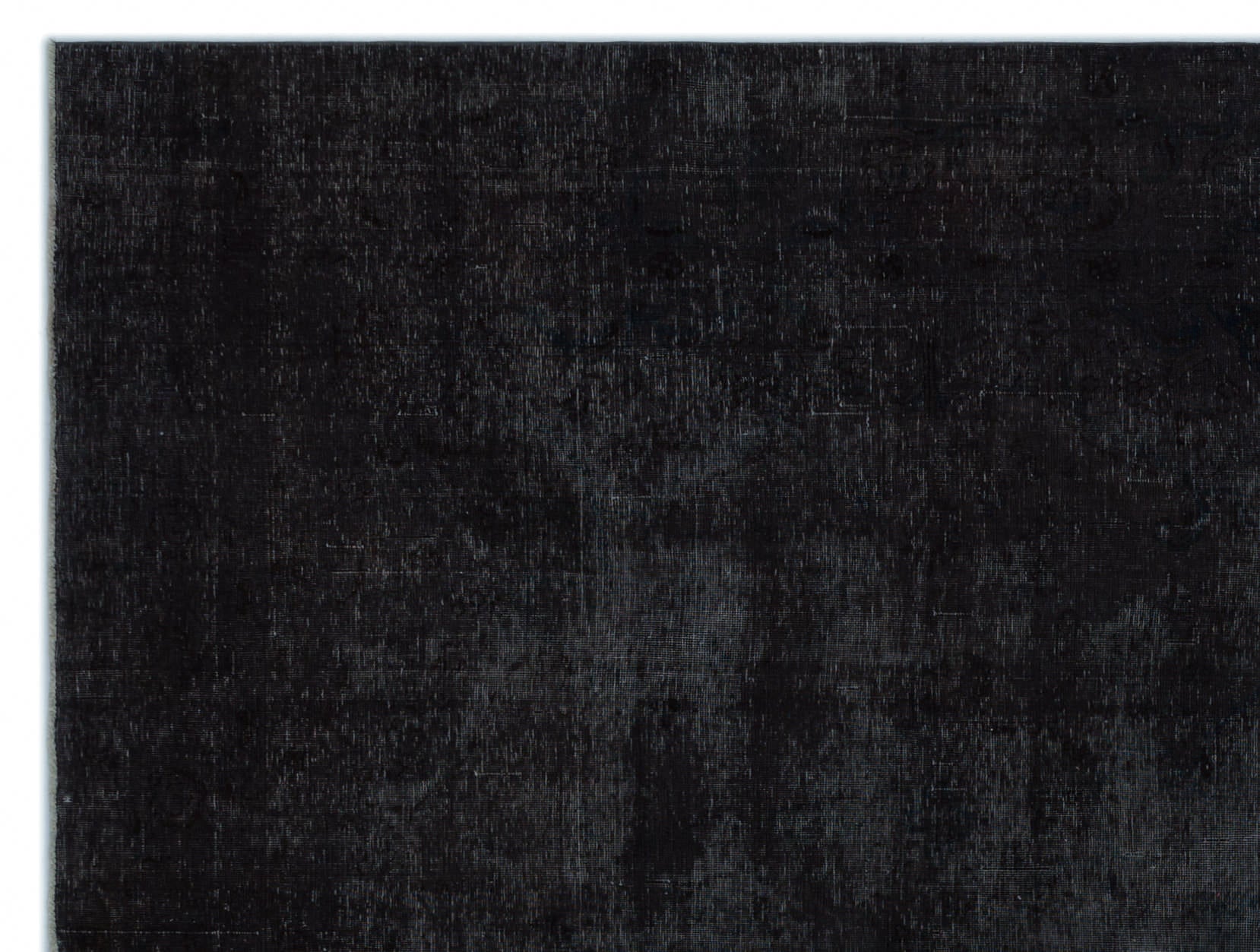 Epir Black Vintage Wool Handmade Area Rug 9'0" x 12'6"