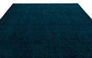 Epir Navy Vintage Wool Handmade Area Rug 9'8" x 12'10"