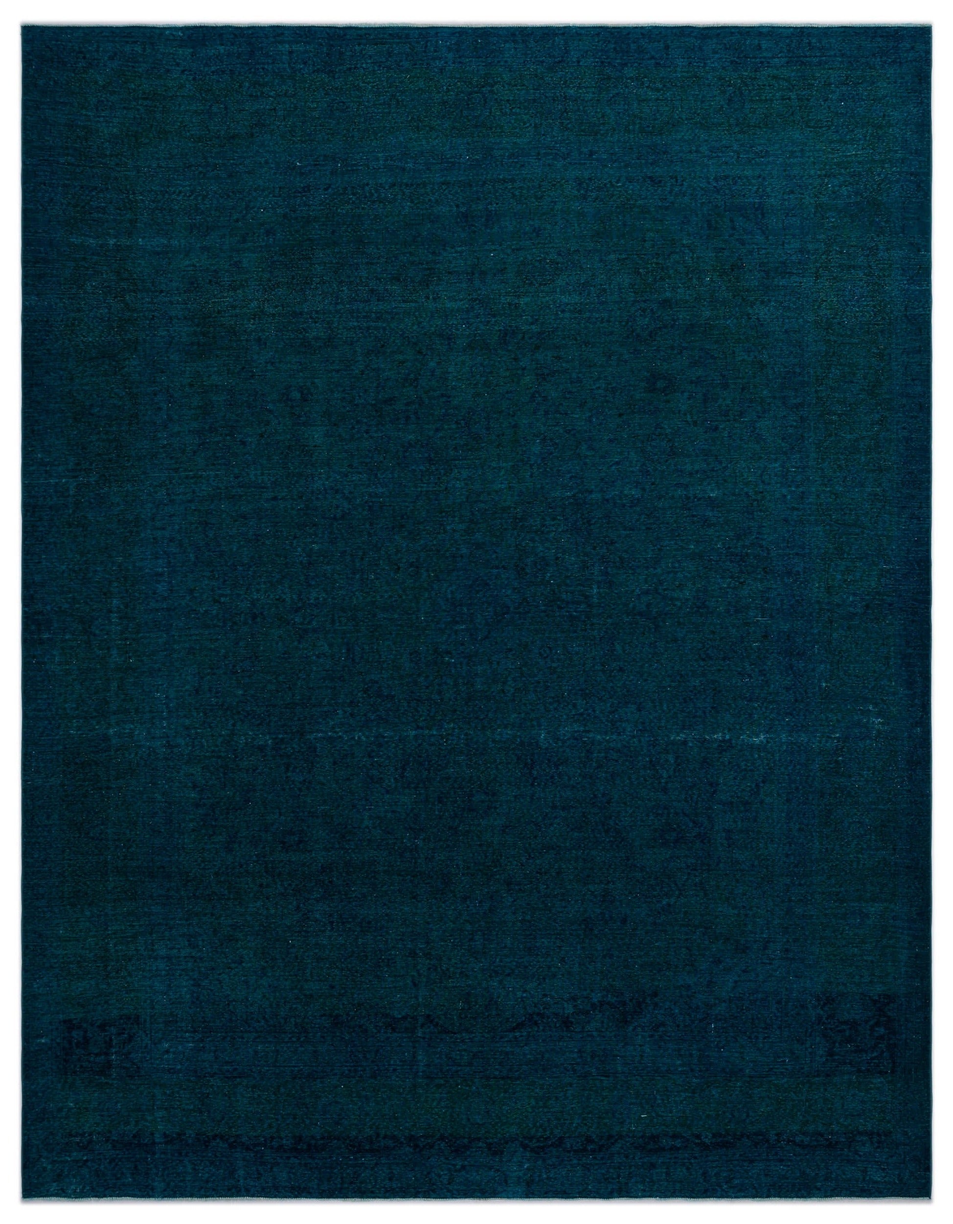 Epir Navy Vintage Wool Handmade Area Rug 9'8" x 12'10"