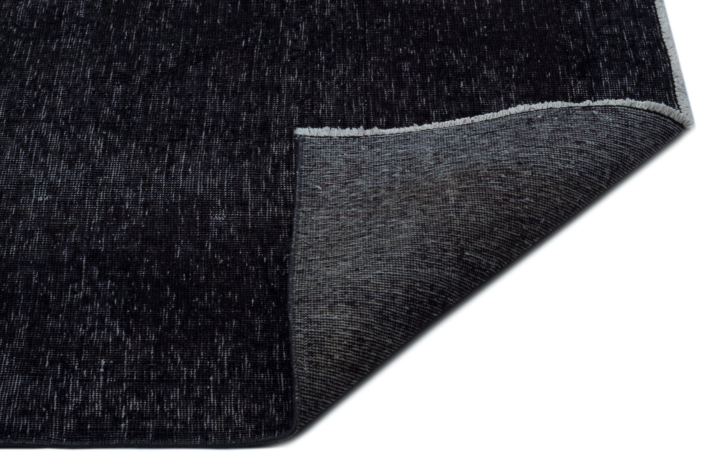 Epir Black Vintage Wool Handmade Area Rug 9'9" x 12'6"
