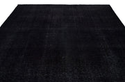 Epir Black Vintage Wool Handmade Area Rug 9'9" x 12'6"