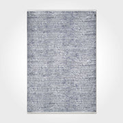 Blue Grey Area Rug – Vintage Chenille Cotton Washable Non Slip Carpet