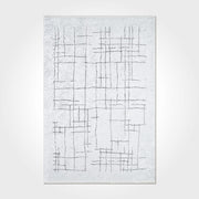 Striped Chenille Area Rug – Washable Non Slip Rug with Cotton & Polyester Yarn
