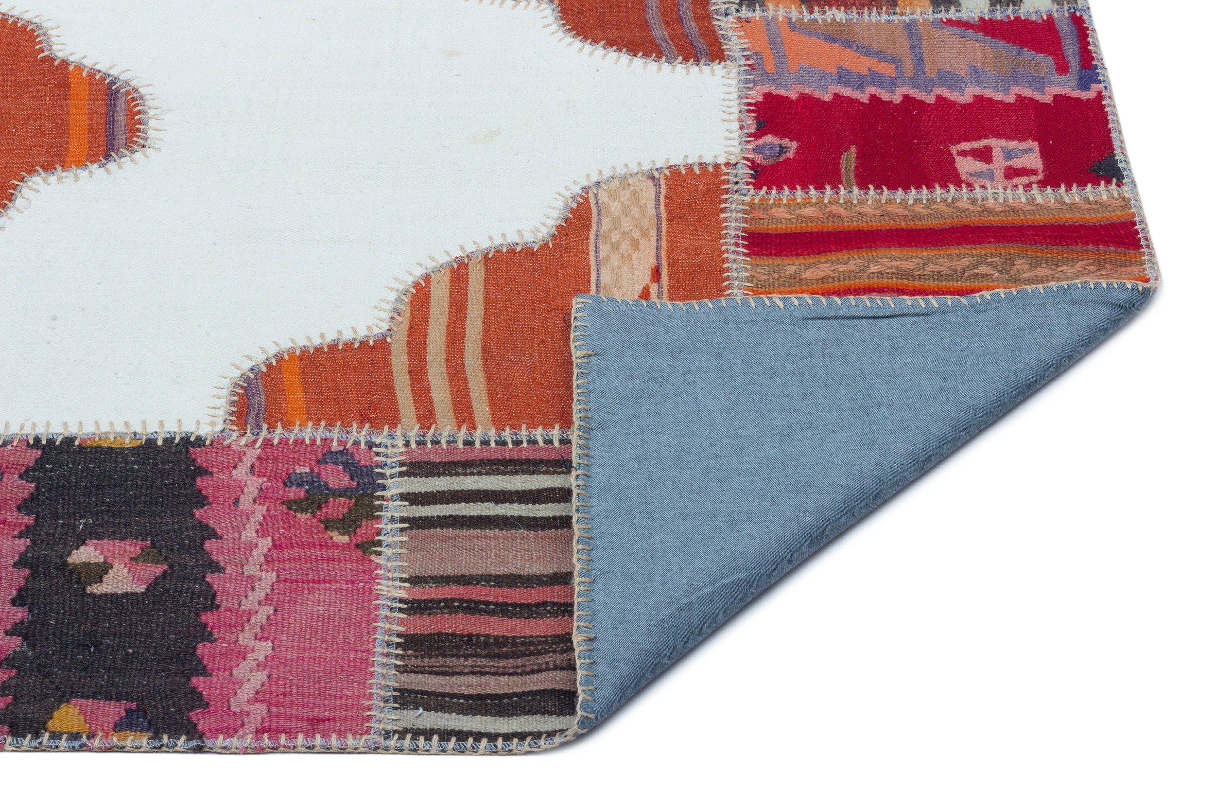 Teselya Beige Vintage Wool Handmade Area Rug 4'3" x 6'5"