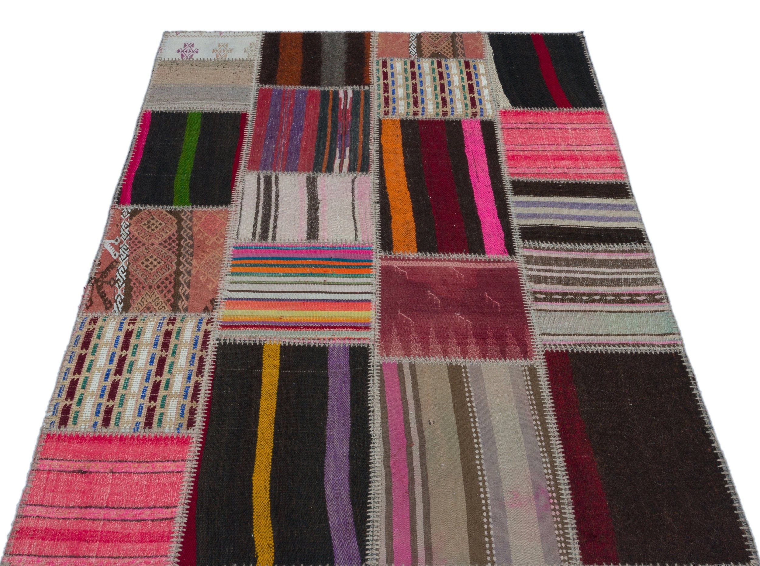 Teselya Beige Vintage Wool Handmade Area Rug 4'0" x 6'0"