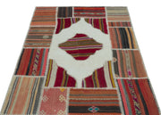 Teselya 25158 Multy Vintage Wool Handmade Area Rug 3'11" x 5'9"
