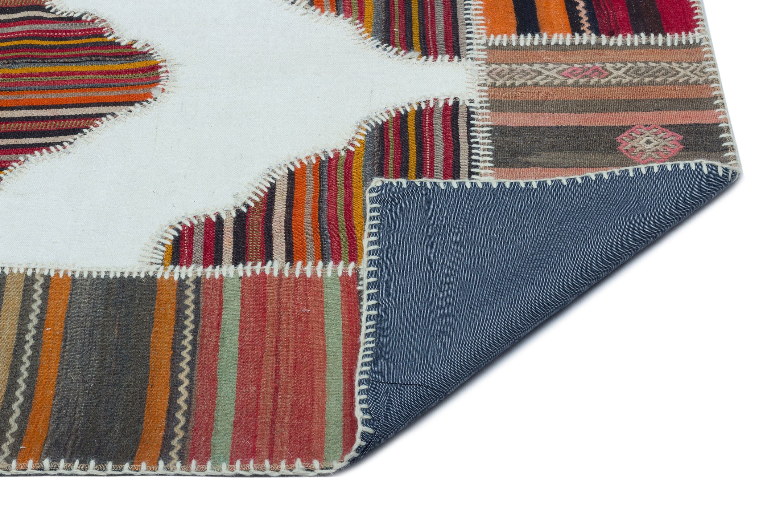 Teselya Beige Vintage Wool Handmade Area Rug 4'2" x 6'0"