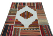 Teselya Beige Vintage Wool Handmade Area Rug 4'2" x 5'10"