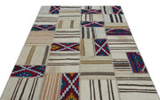 Teselya 25280 Beige Vintage Wool Handmade Area Rug 5'3" x 7'7"