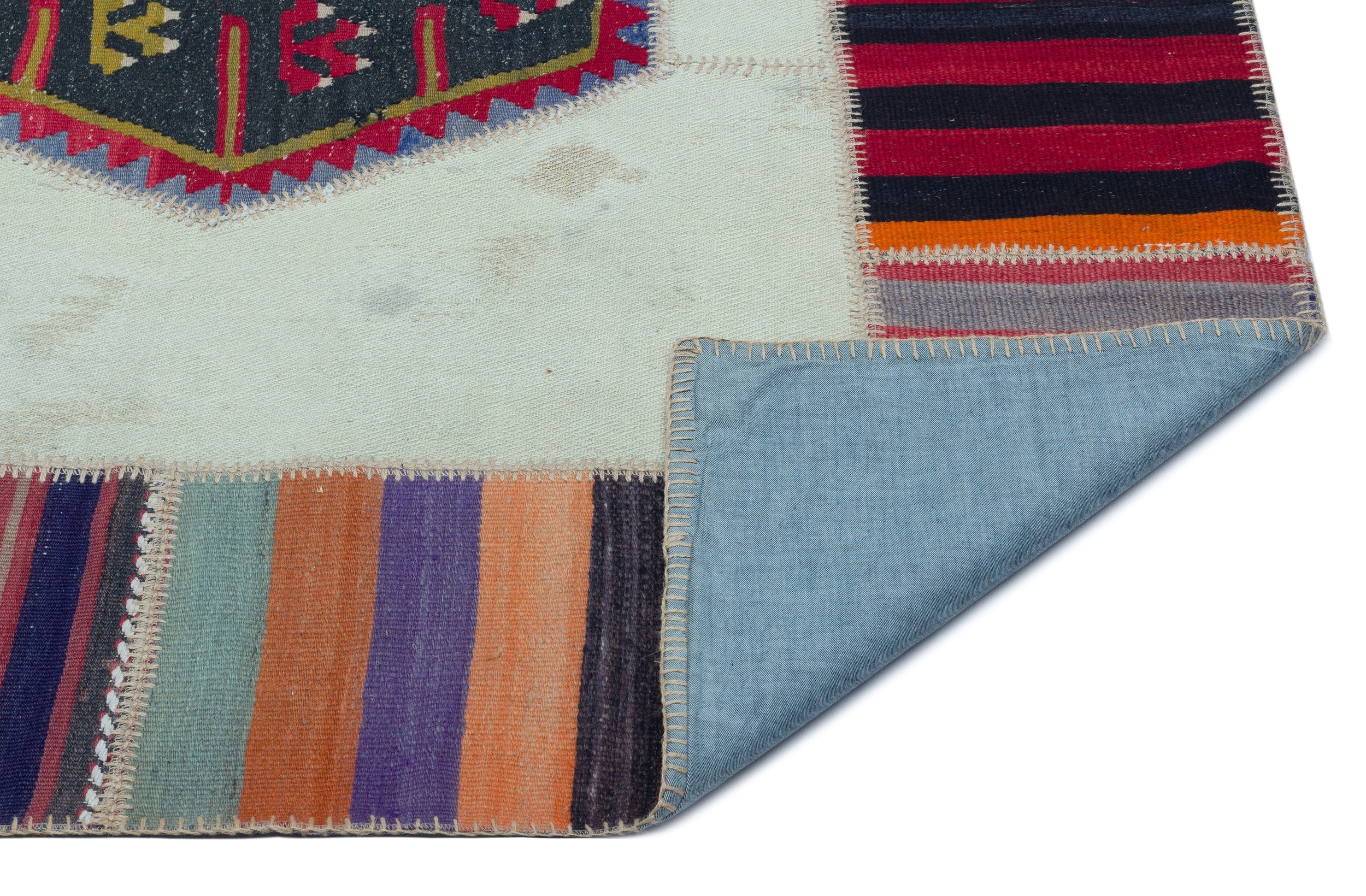 Teselya Beige Vintage Wool Handmade Area Rug 5'6" x 7'9"