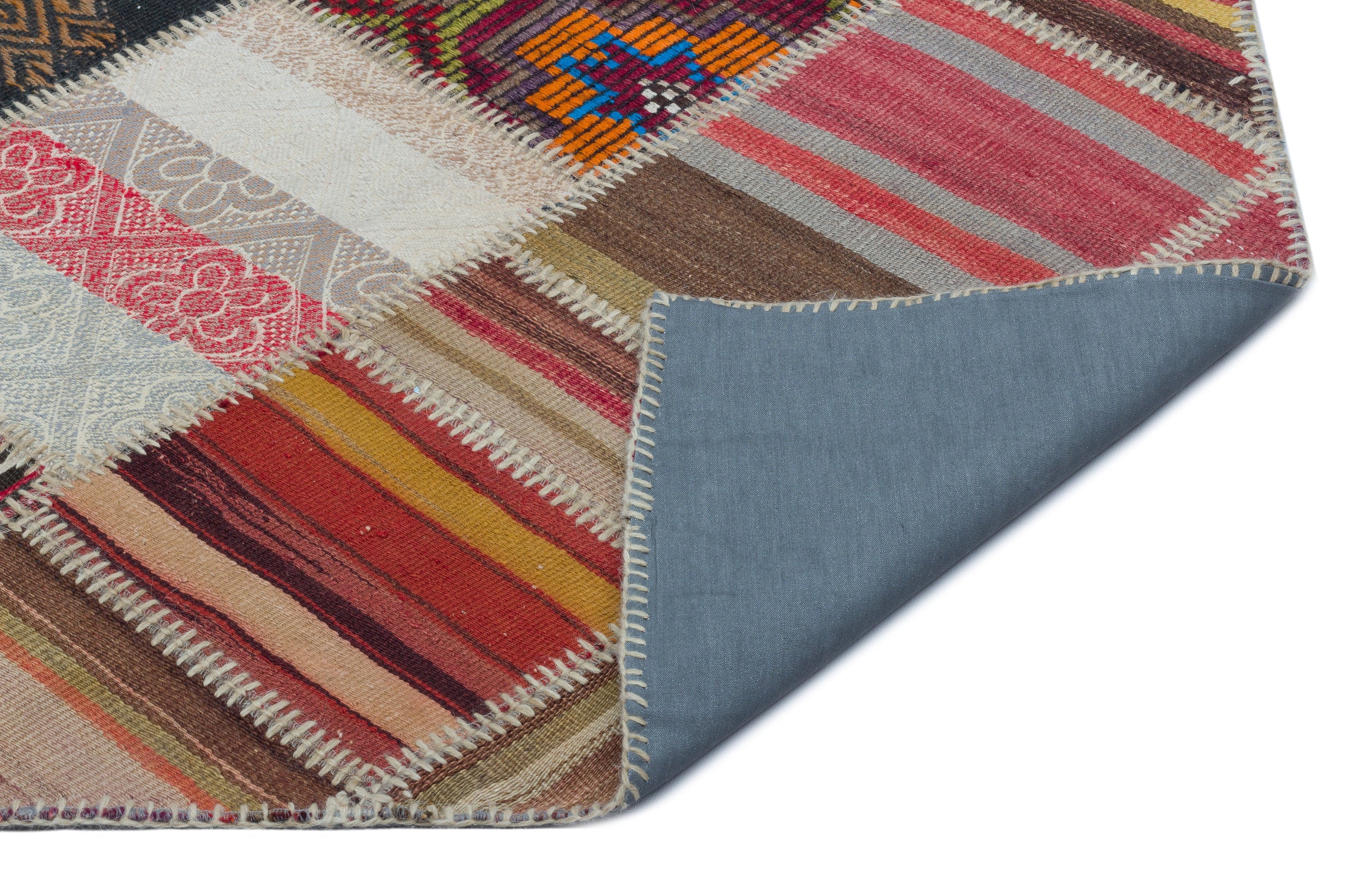 Teselya 25308 Red Vintage Wool Handmade Area Rug 5'2" x 7'8"