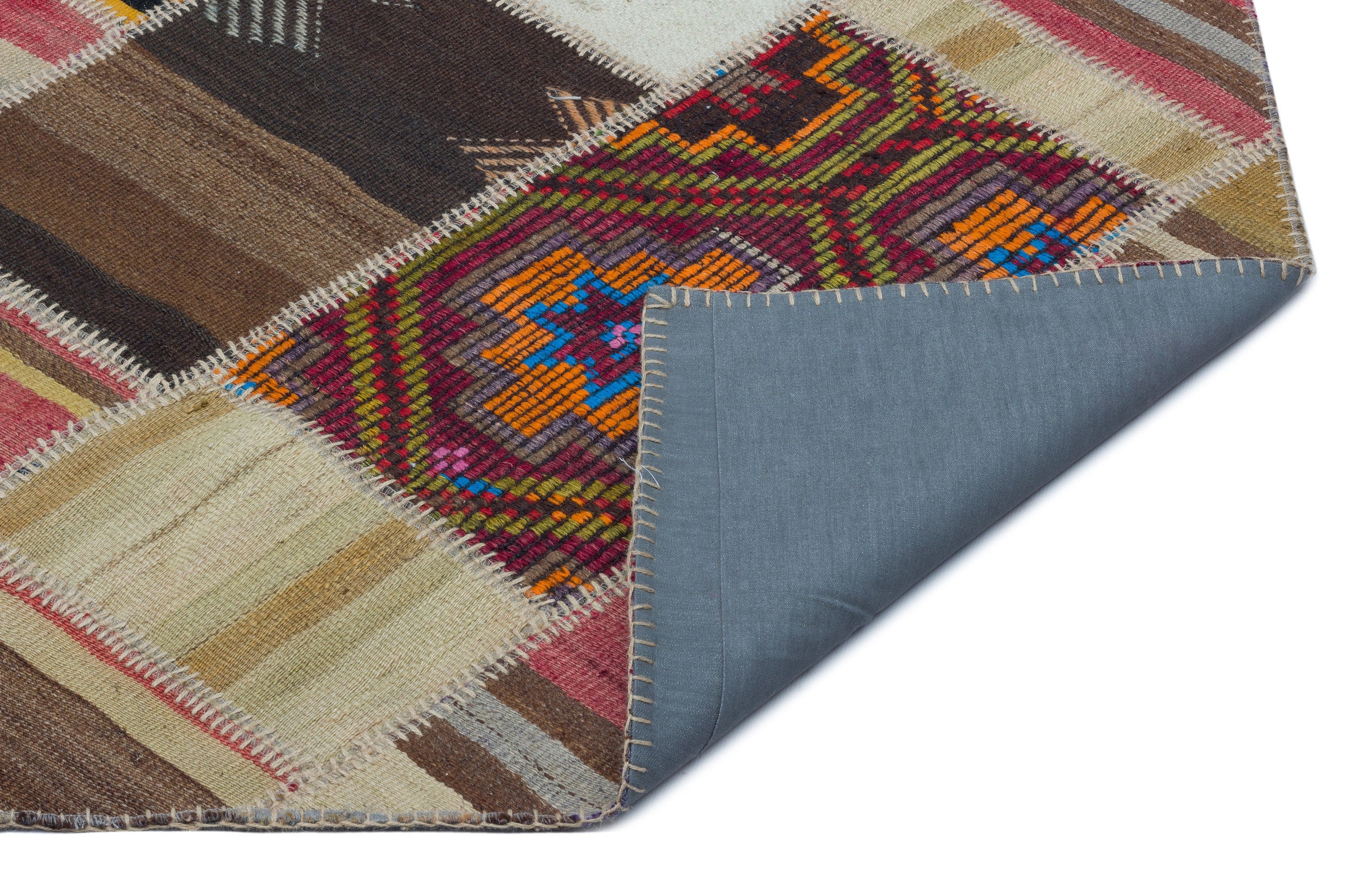 Teselya Red Vintage Wool Handmade Area Rug 5'2" x 7'6"