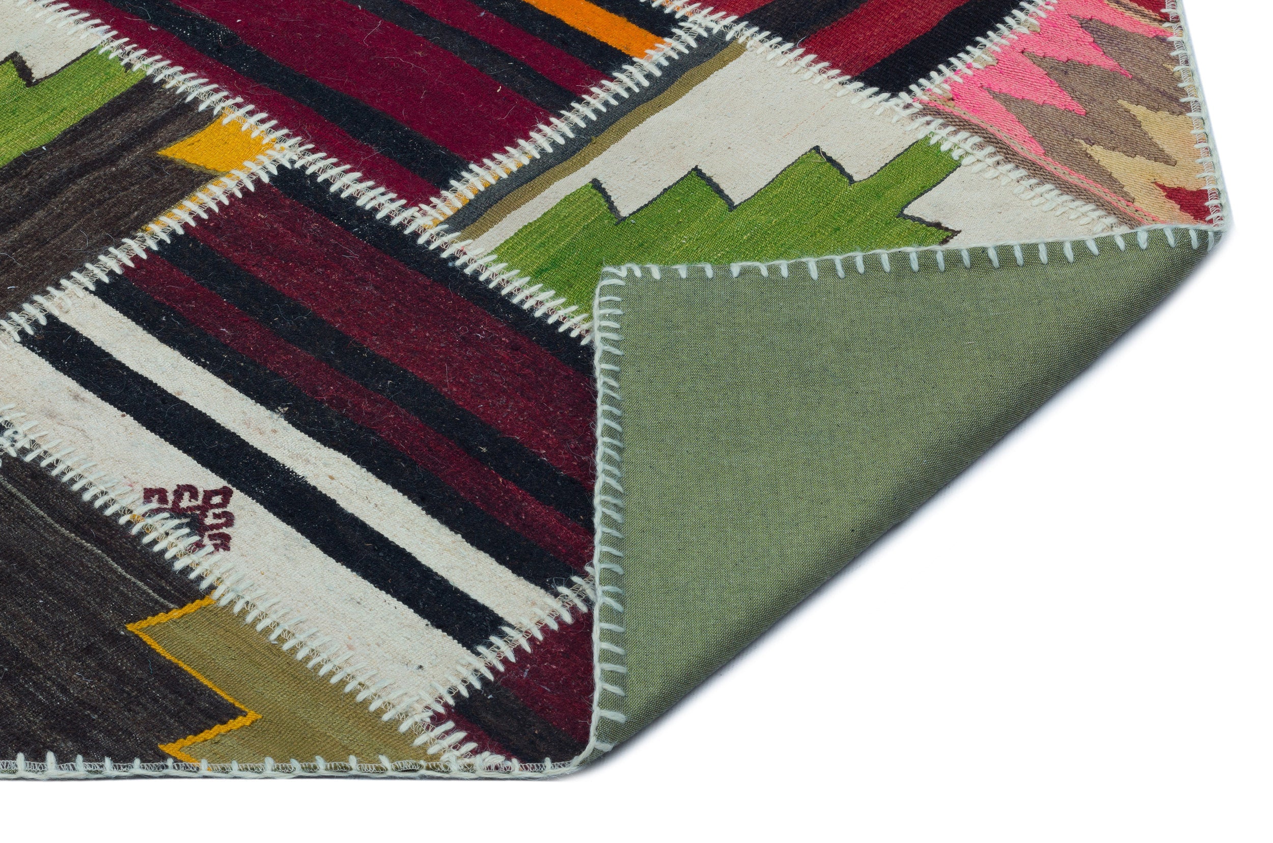 Teselya Beige Vintage Wool Handmade Area Rug 5'0" x 7'10"