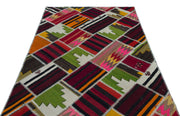 Teselya Beige Vintage Wool Handmade Area Rug 5'0" x 7'10"