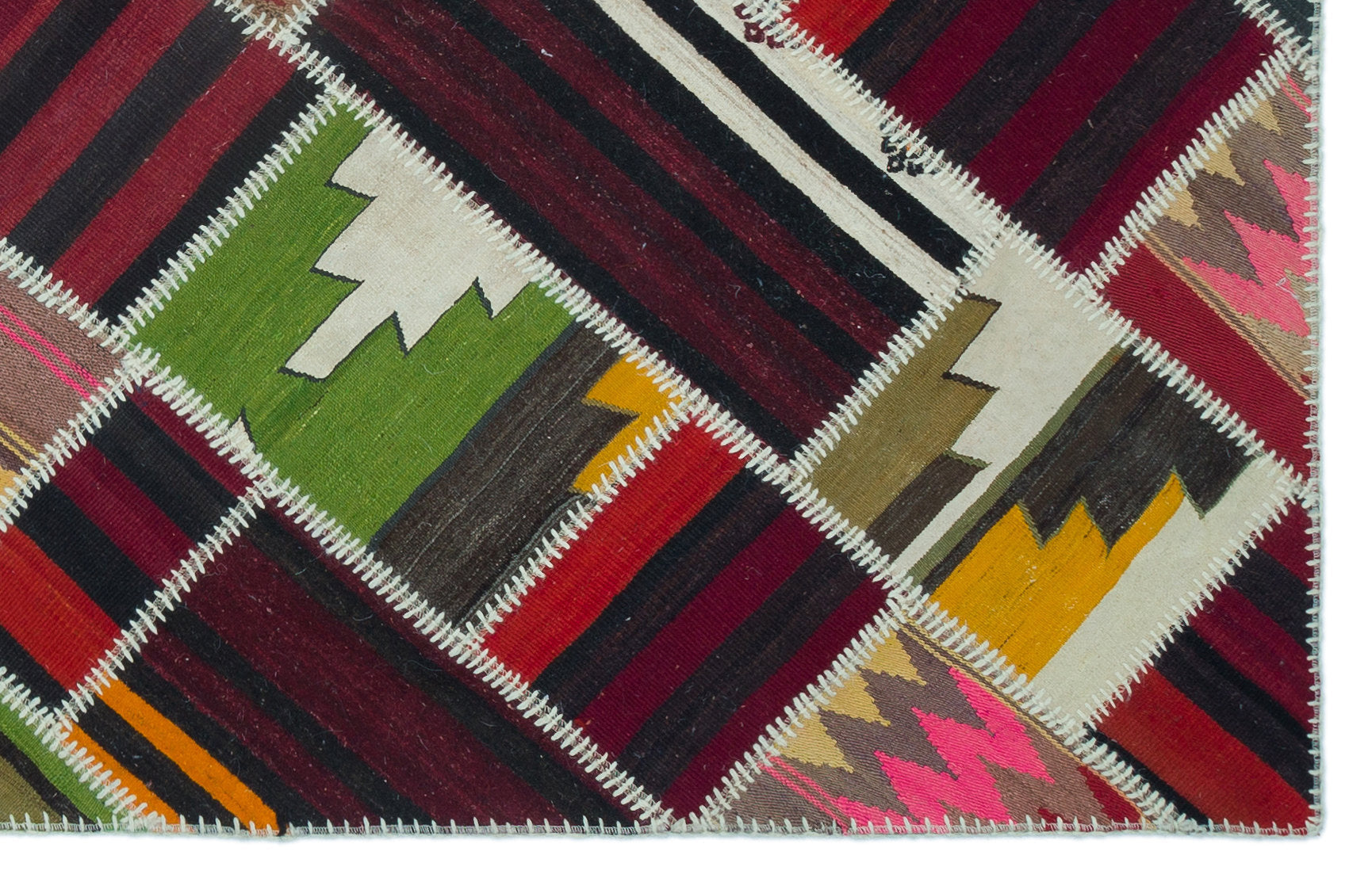 Teselya Beige Vintage Wool Handmade Area Rug 5'0" x 7'10"
