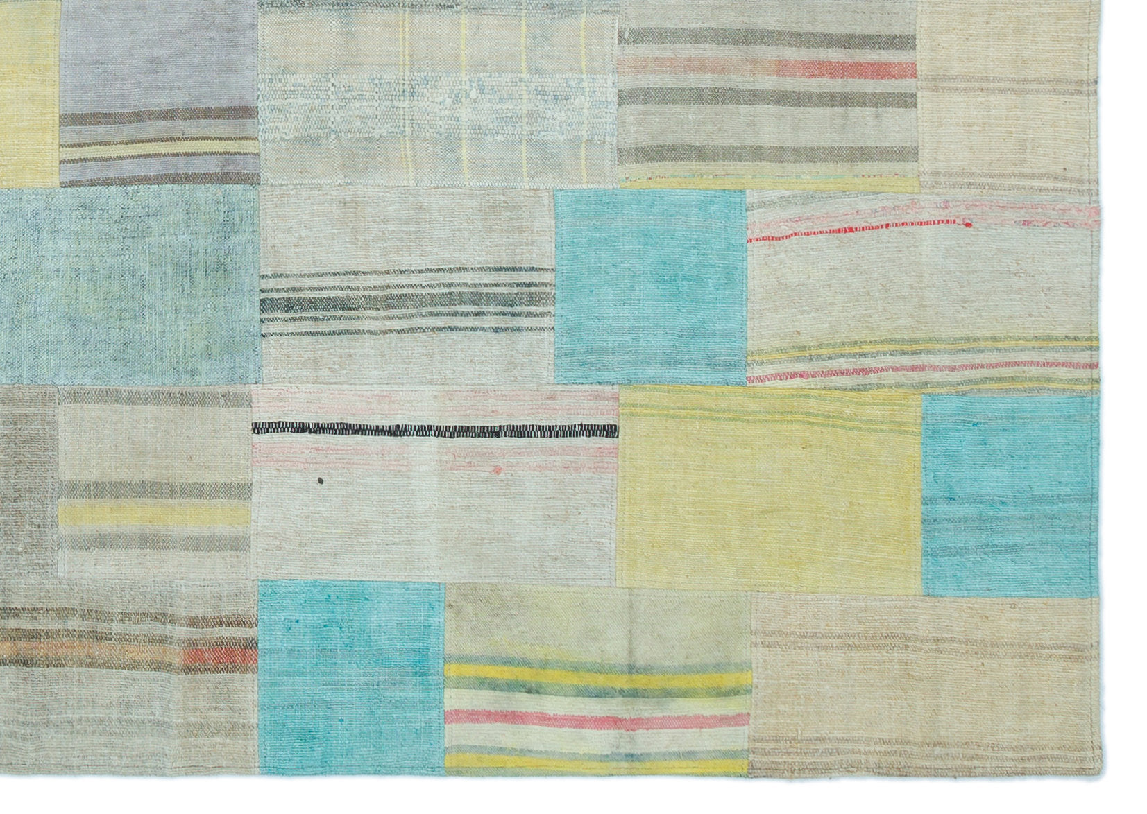 Teselya 25331 Multy Striped Wool Handmade Area Rug 5'3" x 7'5"