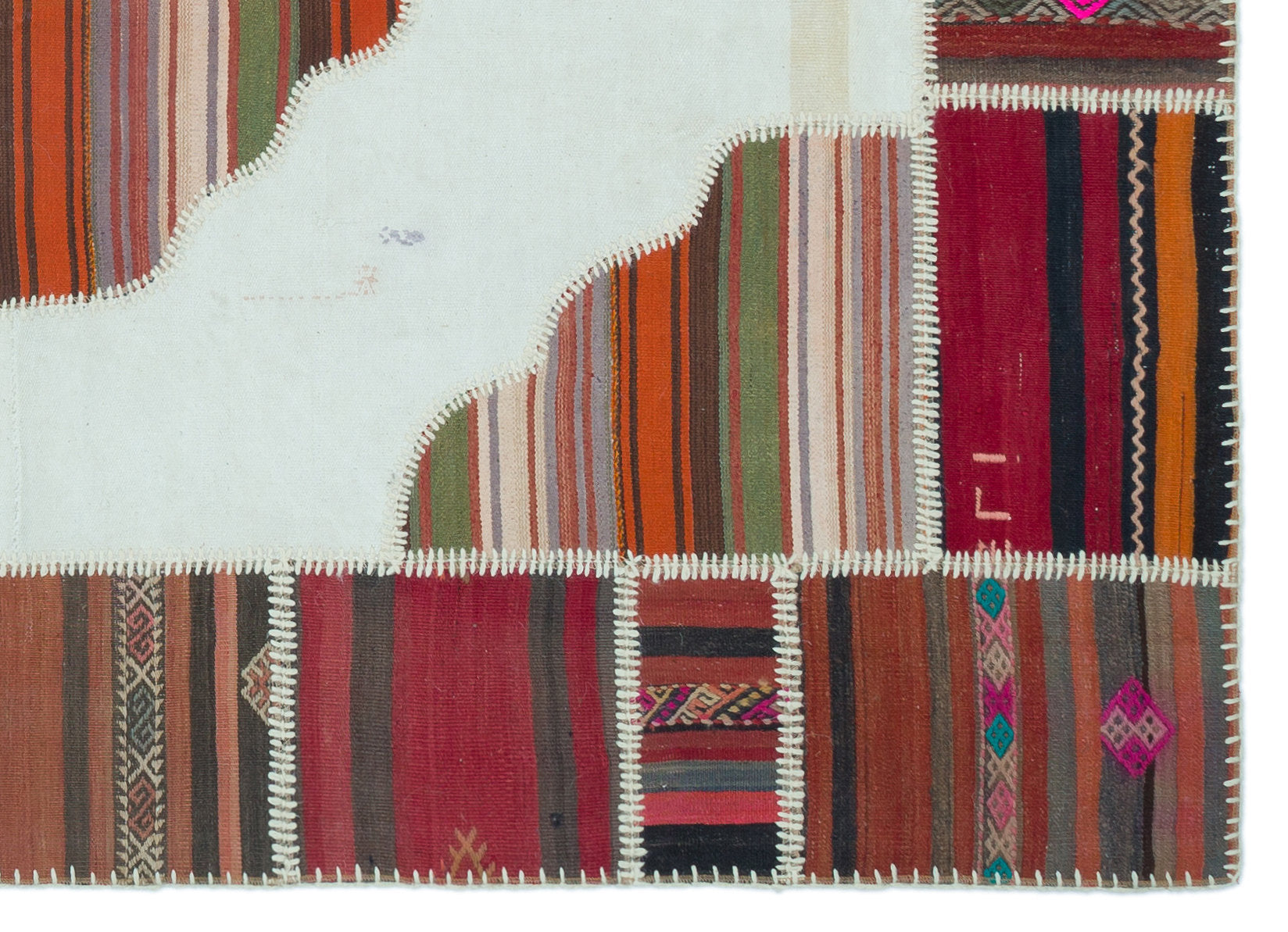 Teselya 25335 Beige Vintage Wool Handmade Area Rug 5'4" x 7'5"