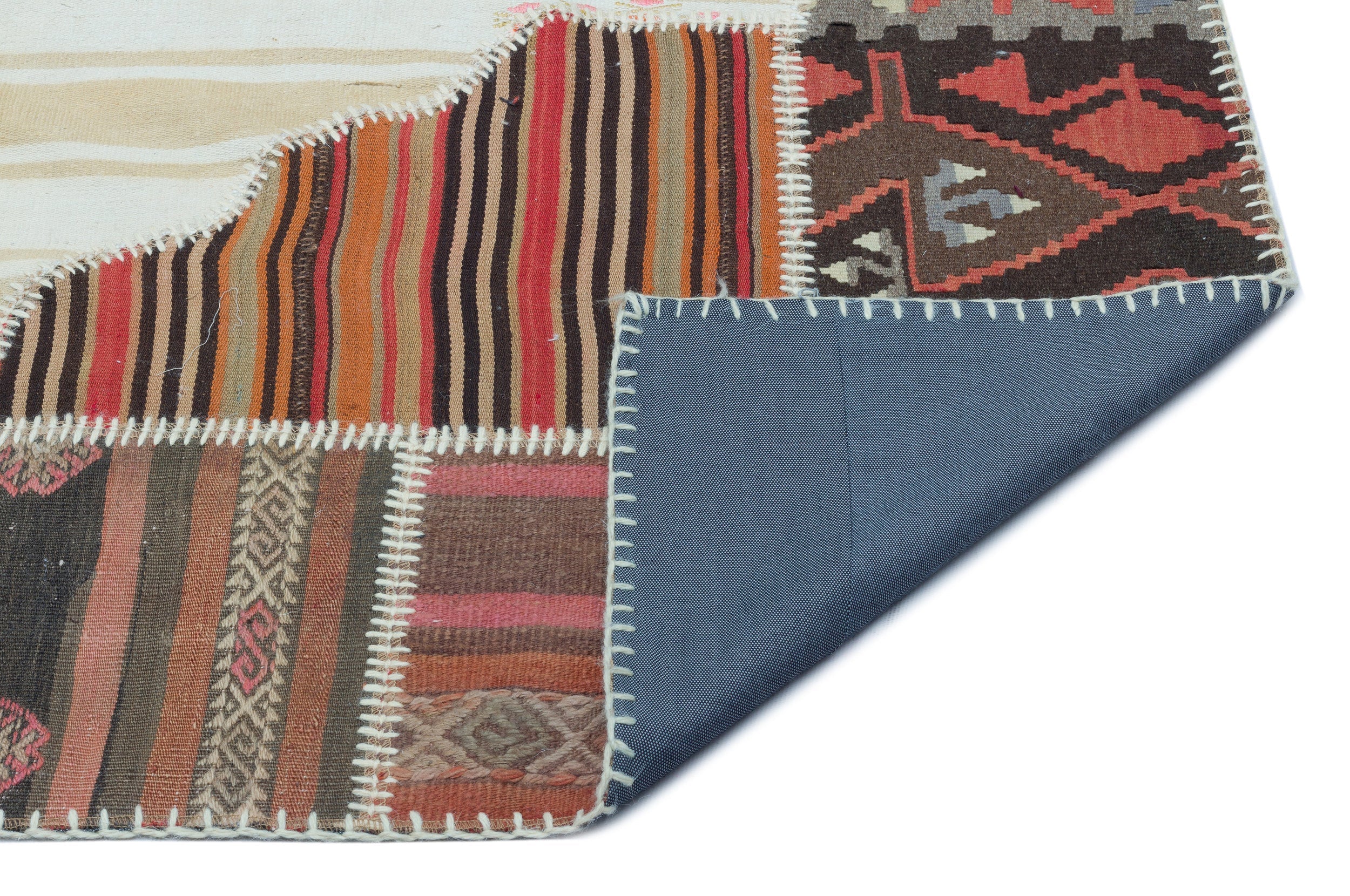Teselya 25337 Beige Vintage Wool Handmade Area Rug 5'3" x 7'7"