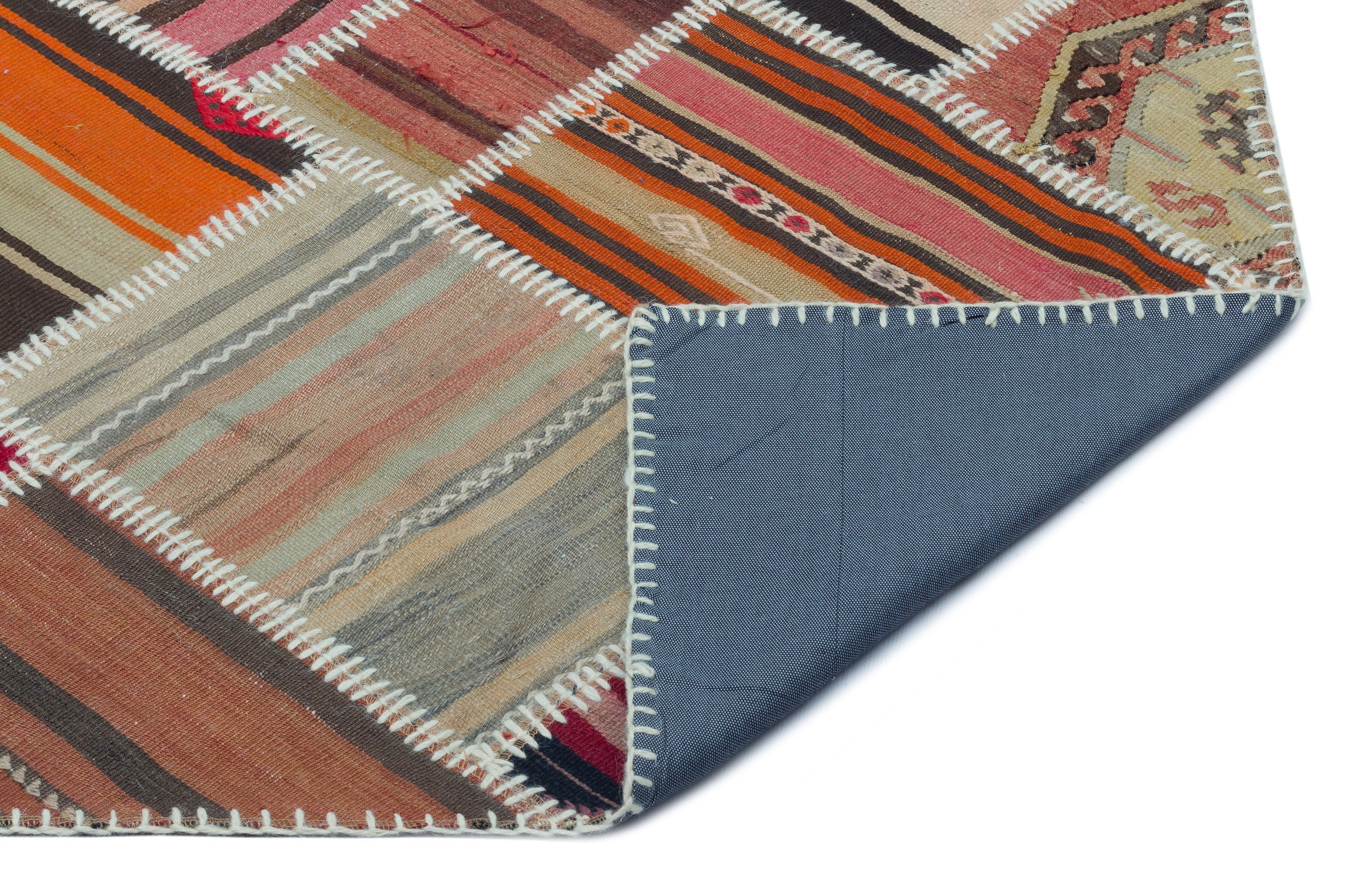 Teselya 25338 Red Vintage Wool Handmade Area Rug 5'2" x 7'10"