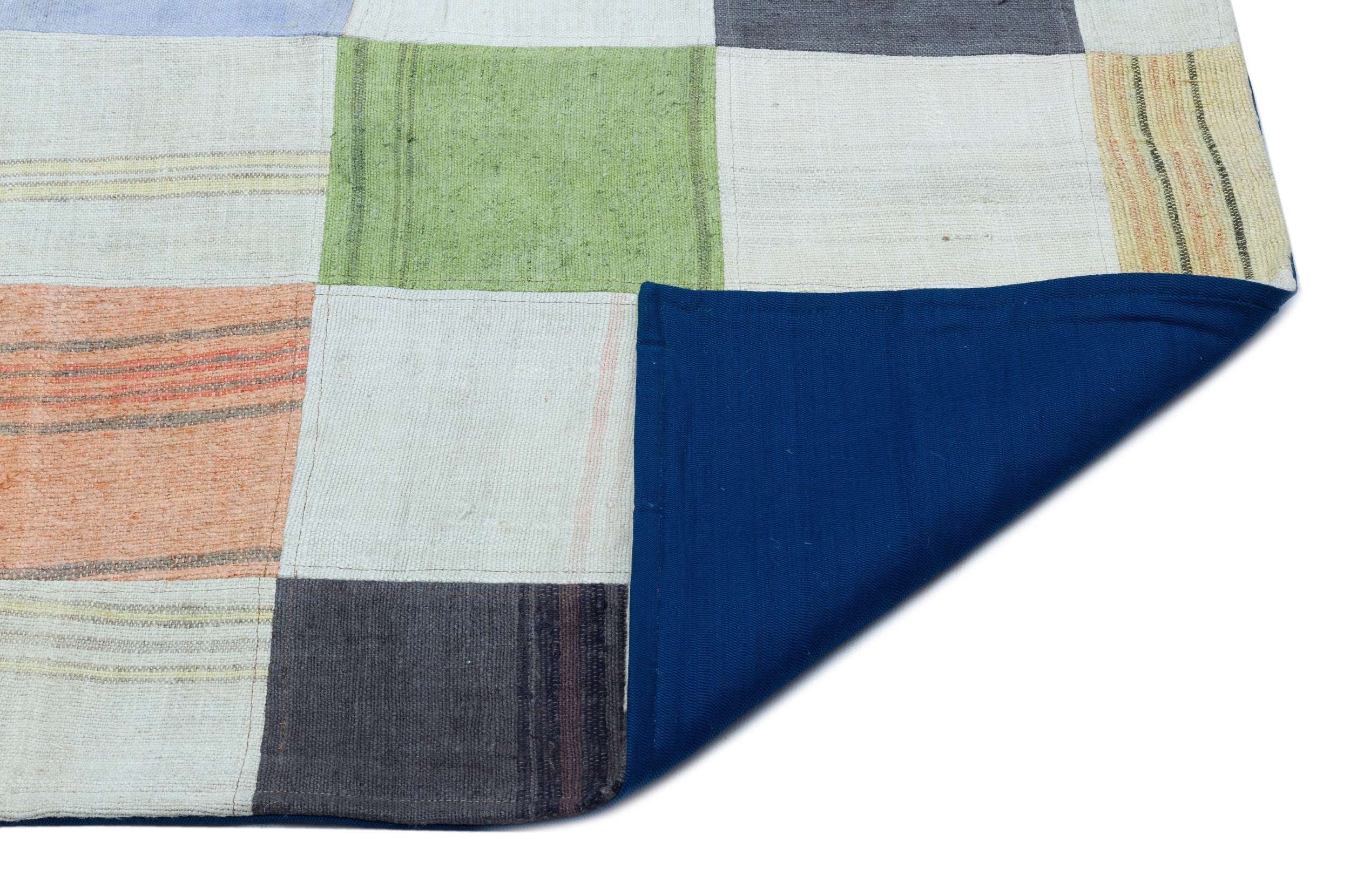 Teselya 25362 Multy Patchwork Wool Handmade Area Rug 5'3" x 7'7"