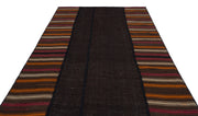 Teselya Black Patchwork Wool Handmade Area Rug 6'7" x 9'9"