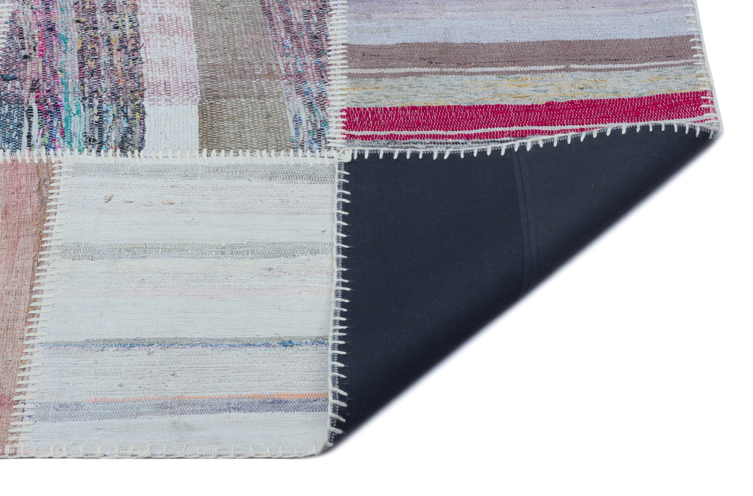 Teselya 25476 Multy Striped Wool Handmade Area Rug 5'3" x 7'5"