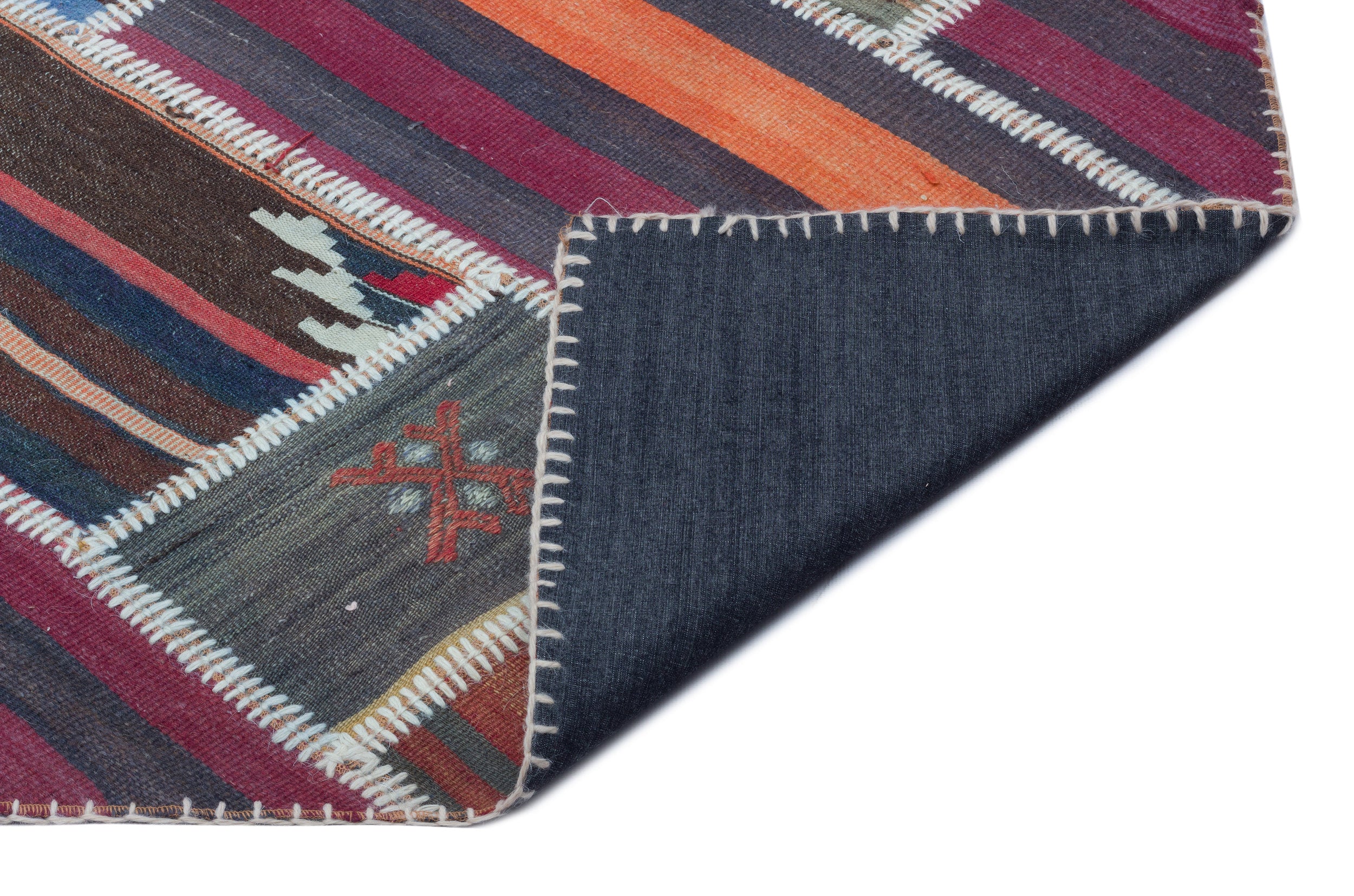 Teselya Beige Vintage Wool Handmade Area Rug 4'11" x 7'10"