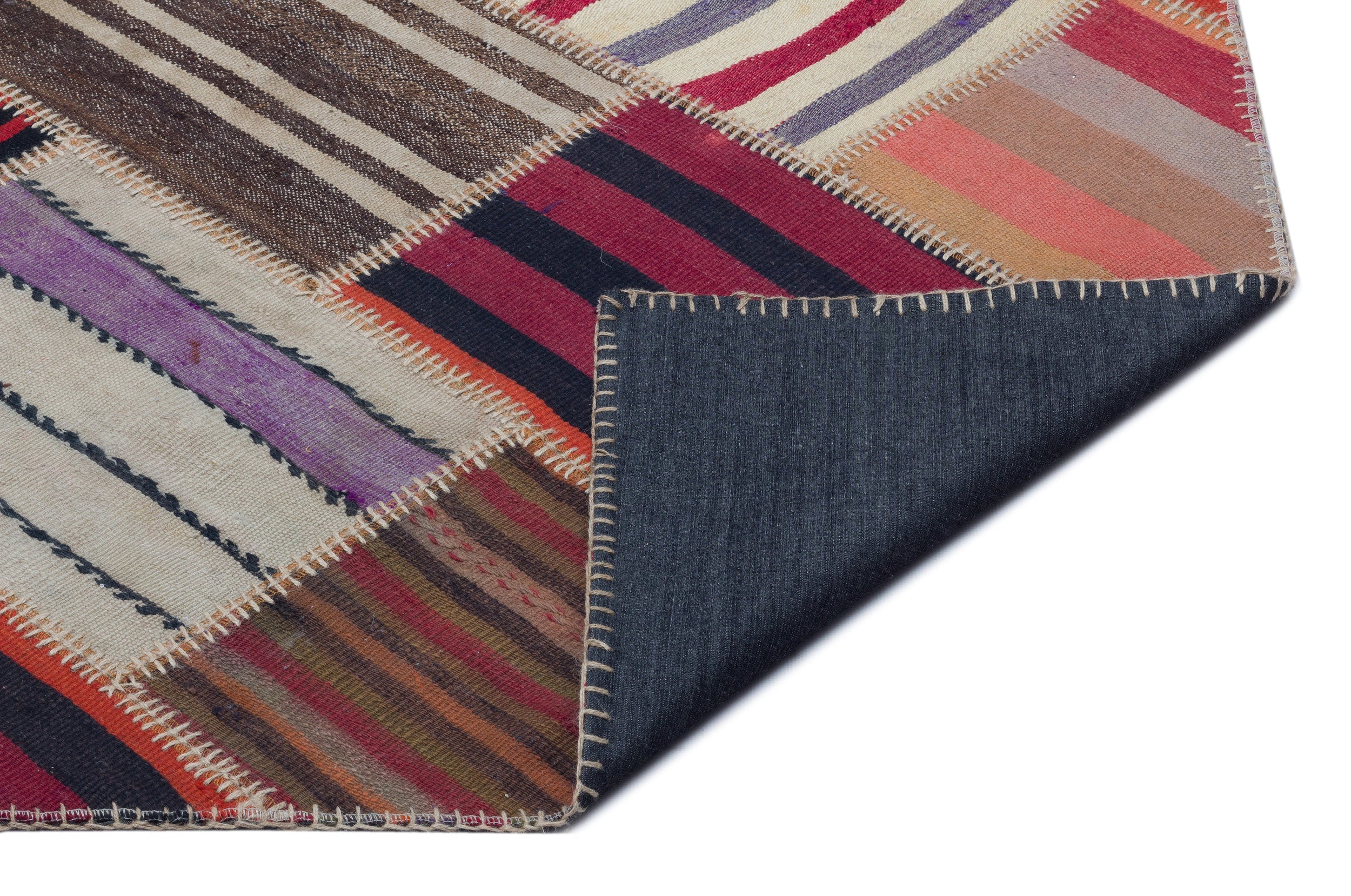 Teselya Red Vintage Wool Handmade Area Rug 5'3" x 7'5"