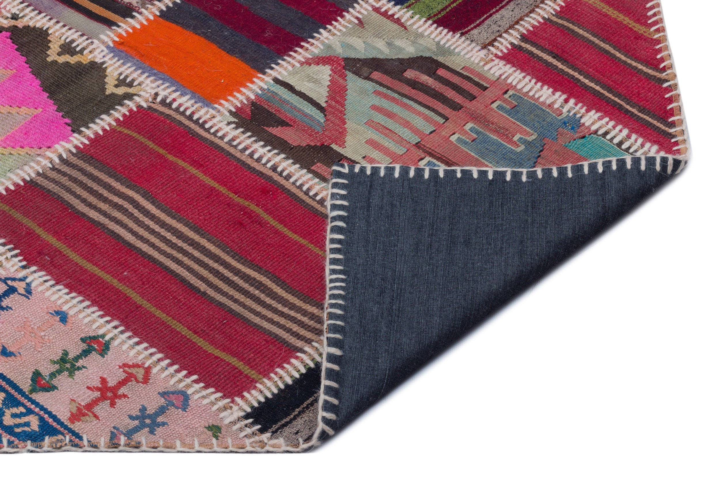 Teselya Beige Vintage Wool Handmade Area Rug 5'1" x 7'11"