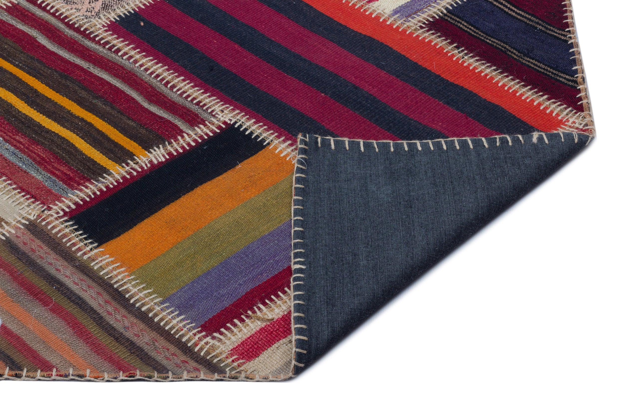 Teselya Red Vintage Wool Handmade Area Rug 5'2" x 7'5"